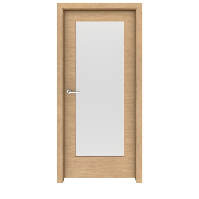 Light Oak Madison Glass Interior Door