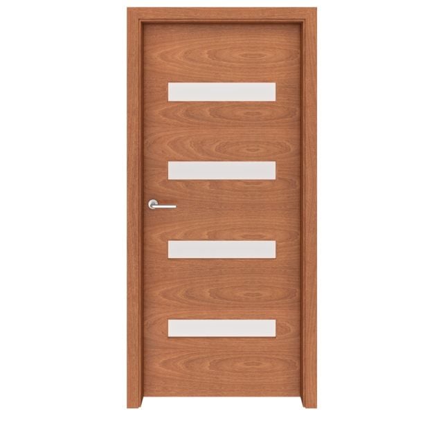 Mahogany Aspen Glass Interior Door