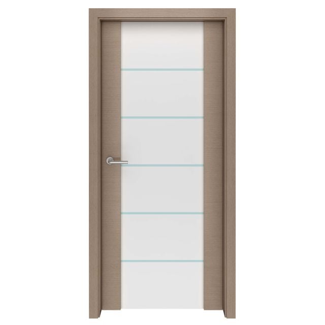 Grey Ayous Spindrift Glass Interior Door