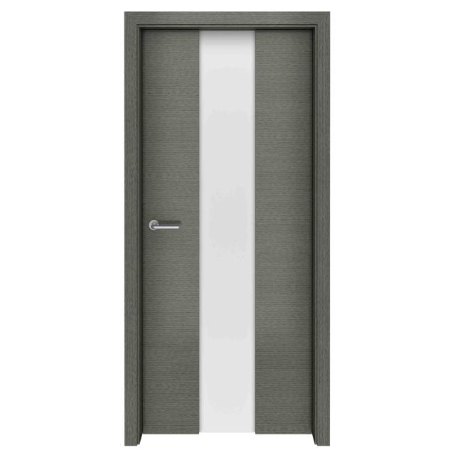 Grey Oak Meridian Glass Interior Door