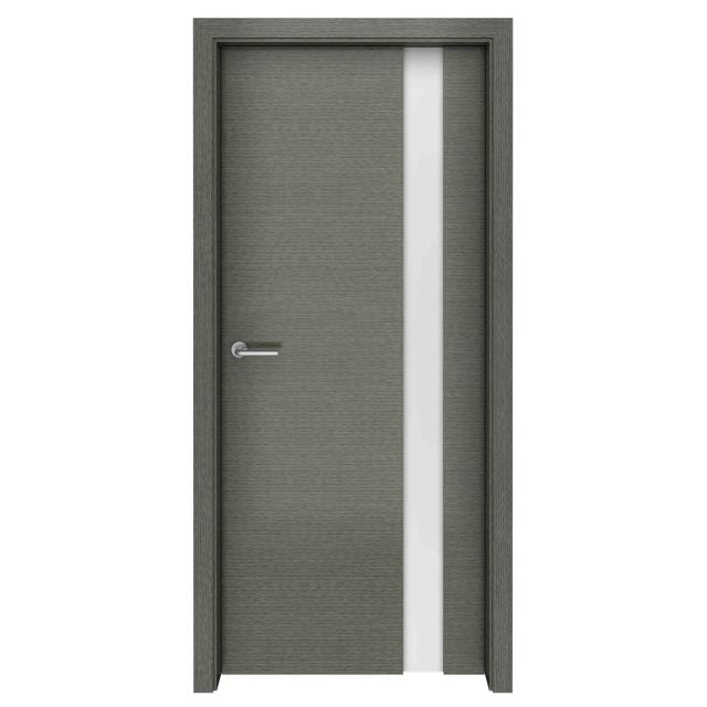 Grey Oak Zephyr Glass Interior Door