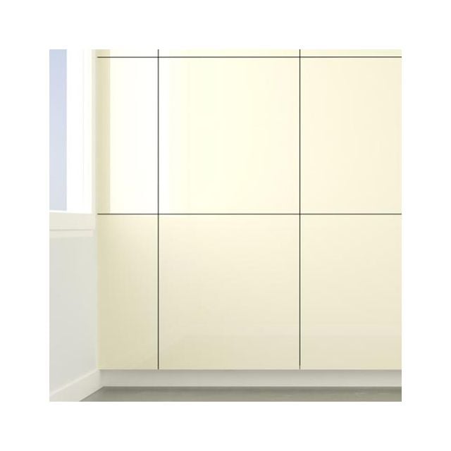 High Gloss Polyester Almond Cream Wall Panels