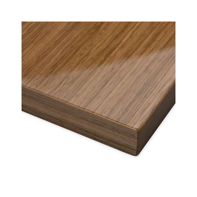 High Gloss Canaletto Walnut Straight Grain Veneer Wall Panel