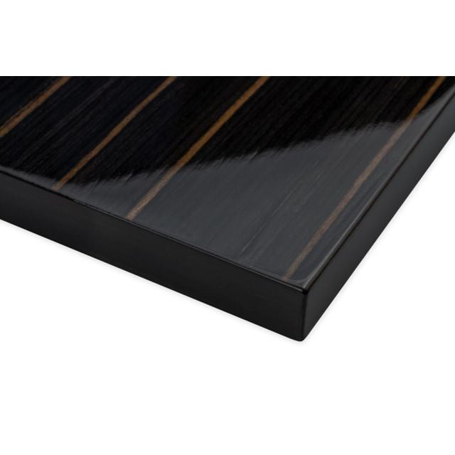 High Gloss Dark Ebony Macassar Wall Panel