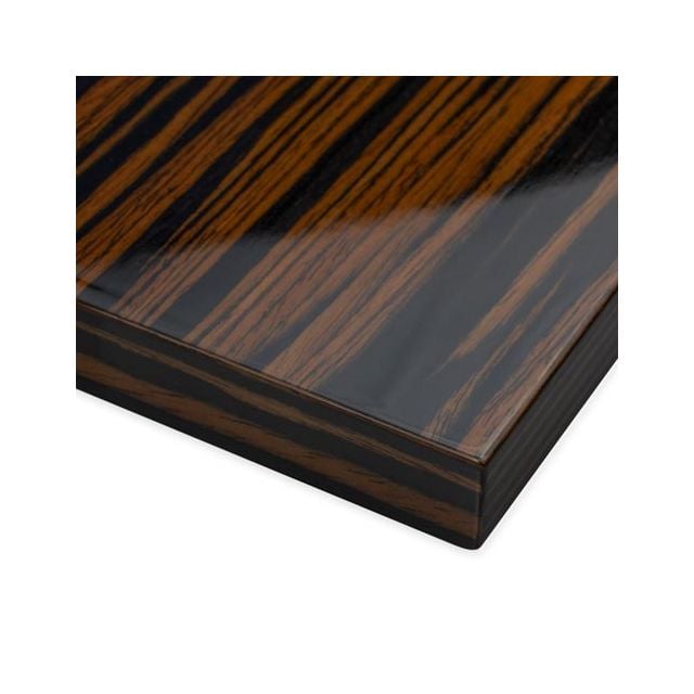 High Gloss Ebony Macassar Veneer Wall Panel