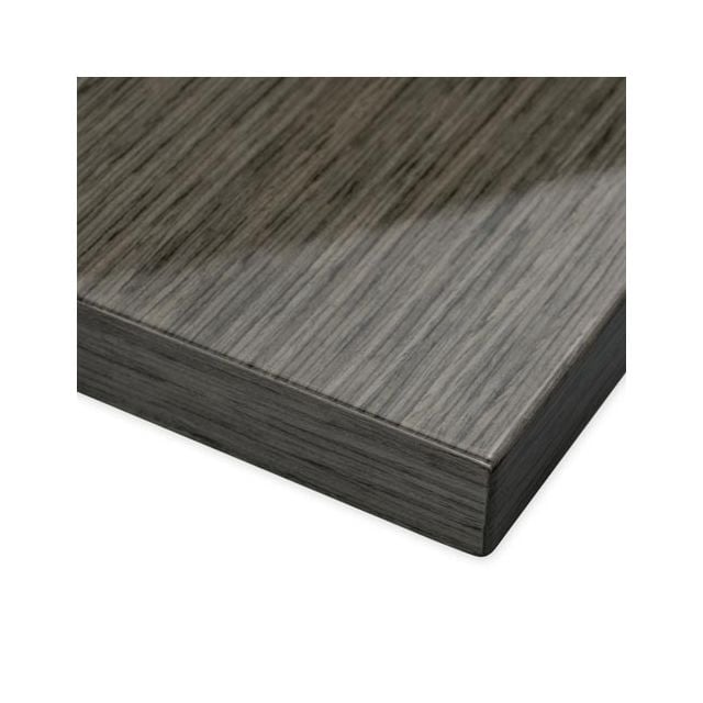 High Gloss Grey Oak Veneer Wall Panel