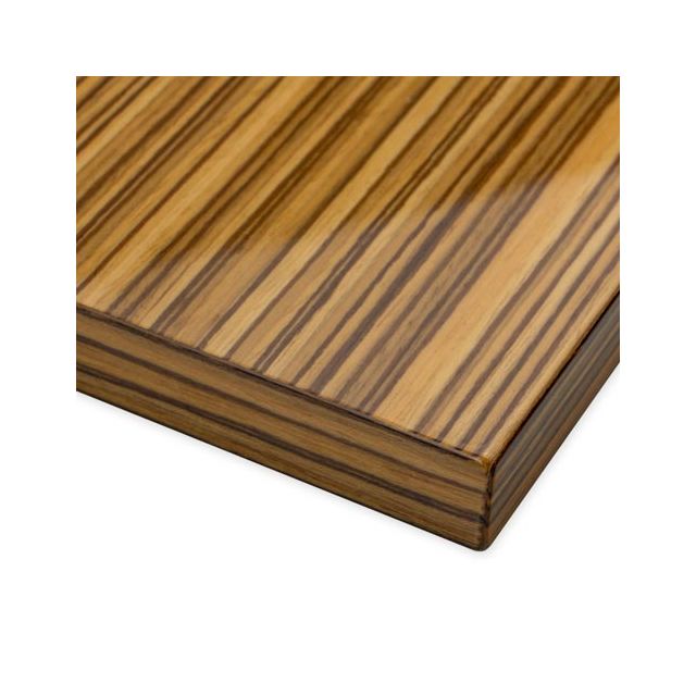 High Gloss Zebrawood Veneer Wall Panel