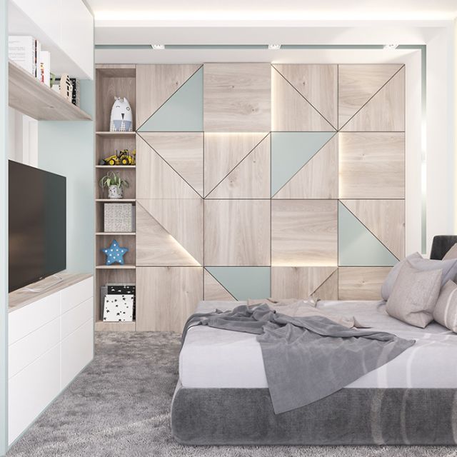 Greige Castello Oak Textured Wall Panels