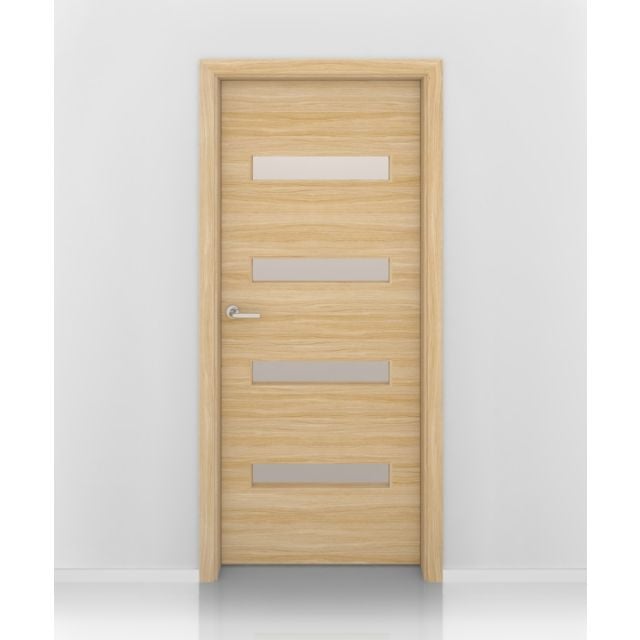 European Oak Aspen Glass Interior Door