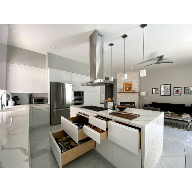 RAL 9003 Signal White Lacquer Cabinet Doors