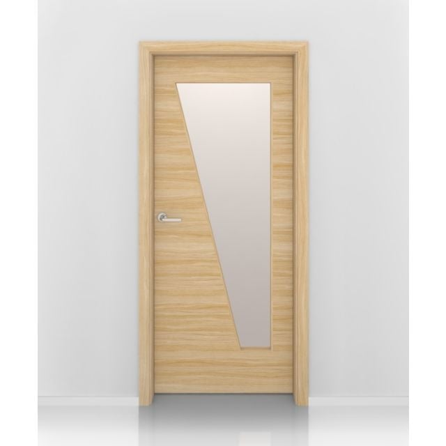 European Oak Seashore Glass Interior Door