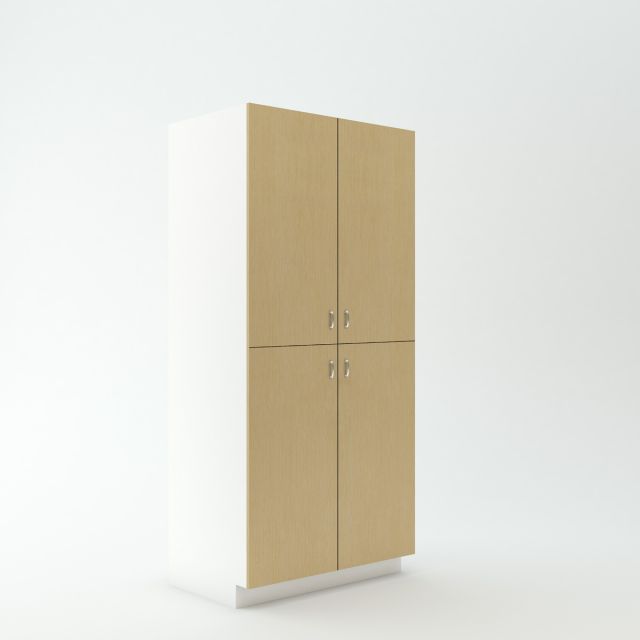 Tall Centered Cabinet 23 3/4 inch Deep 84 inch High 39 inch Wide For Four Doors