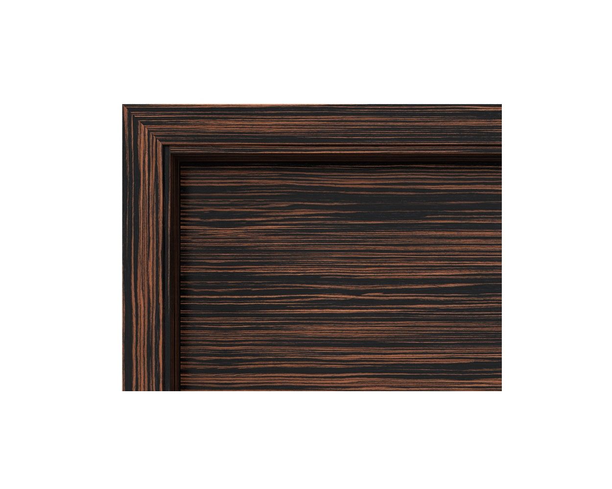 Ebony Macassar Flush Horizontal Interior Door | 27estore