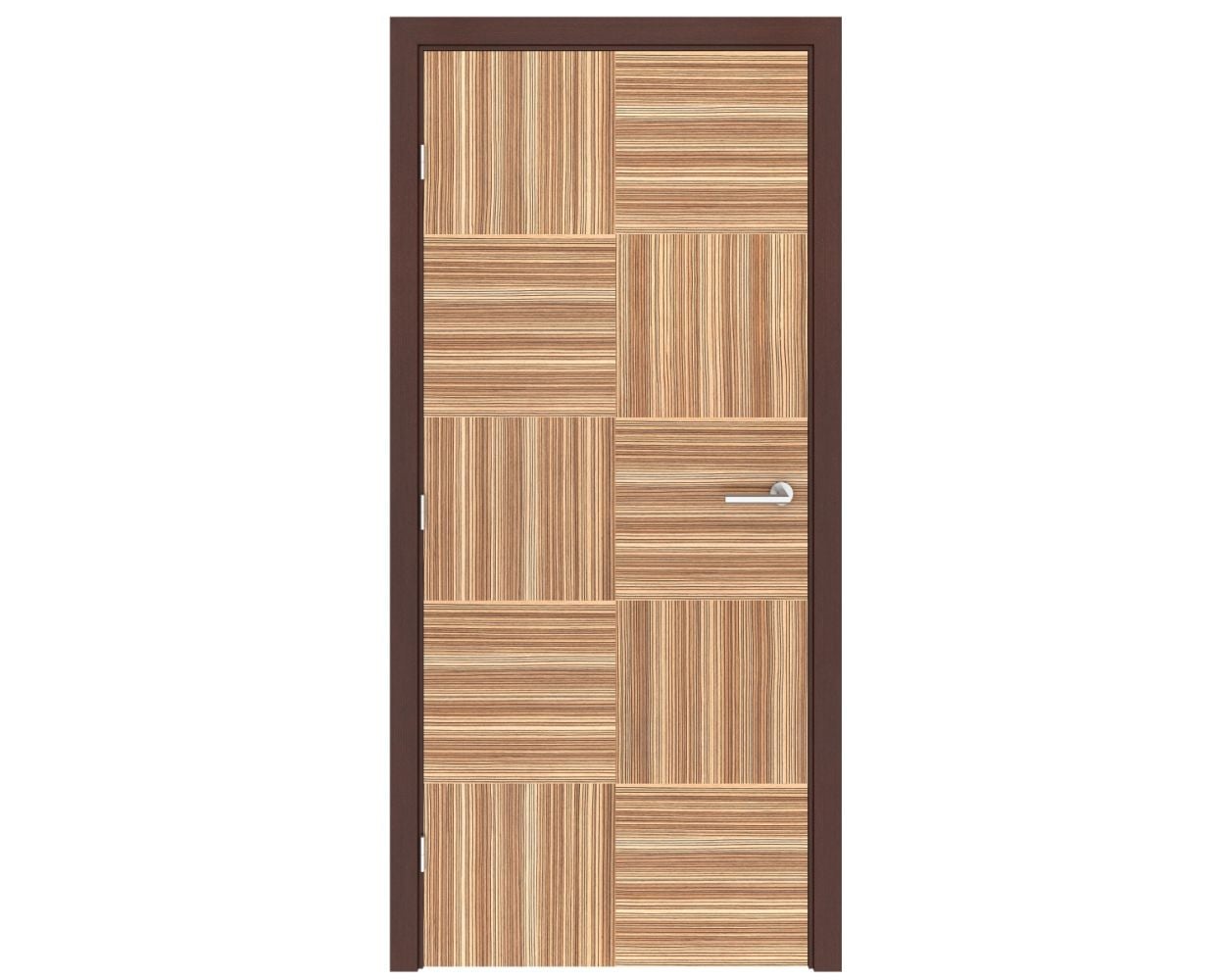 Zebrawood Checkers Interior Door, Modern European | 27estore