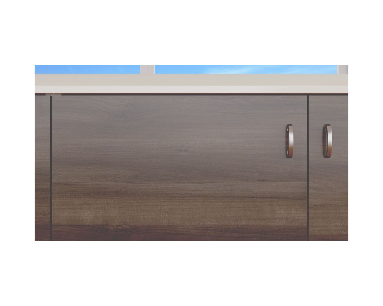 Dark Pacific Walnut Cabinet Door | HPL | 27estore Doors