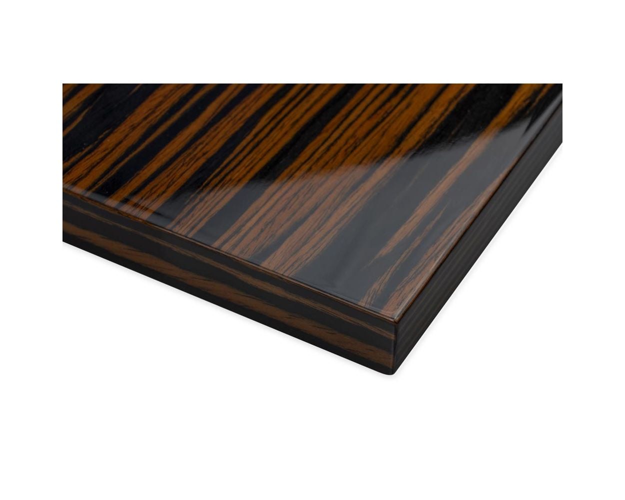 High Gloss Ebony Macassar Wood Veneer Cabinet Doors | 27estore