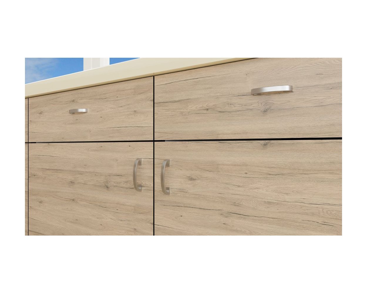 Rovere Sandy Oak Textured Cabinet Doors | 27estore European Style