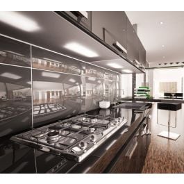 High Gloss Black Cabinet Doors | 27estore European Style Kitchens and ...