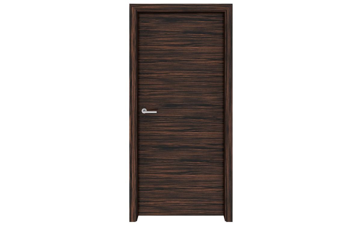 Ebony Macassar Flush Horizontal Interior Door | 27estore - Home