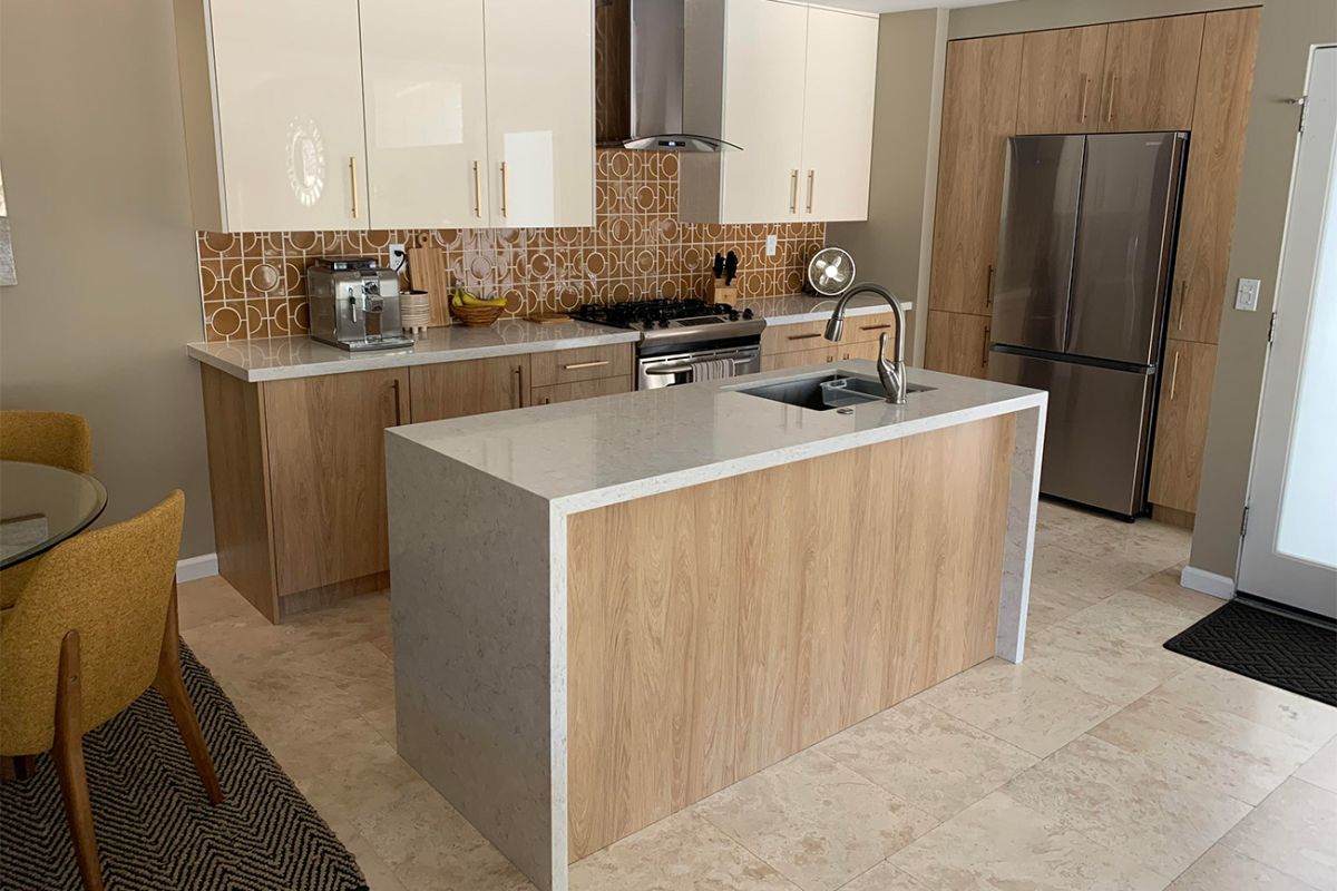 Light Hickory Textured Cabinet Doors | 27estore European Style
