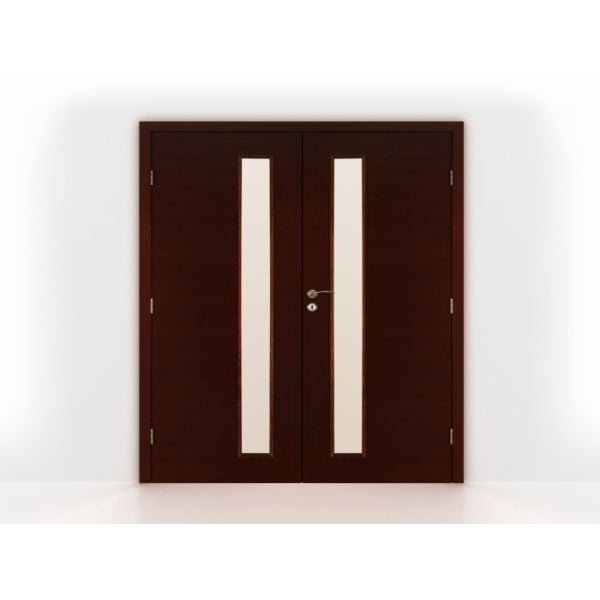 Wenge Glass 2 French Interior Door