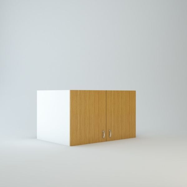 21 inch high cabinet designed for above refrigerator storage