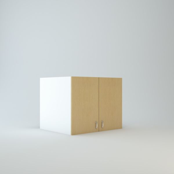 Wall Refrigerator Cabinet 18 inch High 24 inch Deep 45 inch Wide For Two Doors