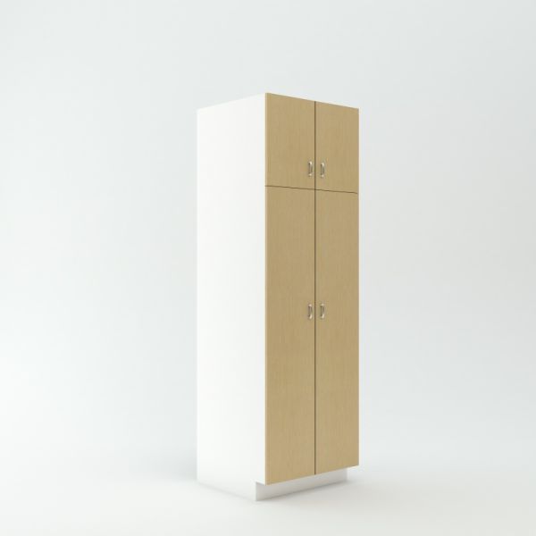 Tall Pantry Shelving Cabinet 23 3/4 inch Deep 84 inch High 27 inch Wide For Four Doors