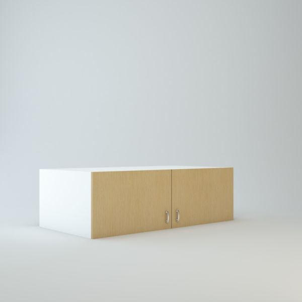 Wall Refrigerator Cabinet 15 inch High 24 inch Deep 48 inch Wide For Two Doors