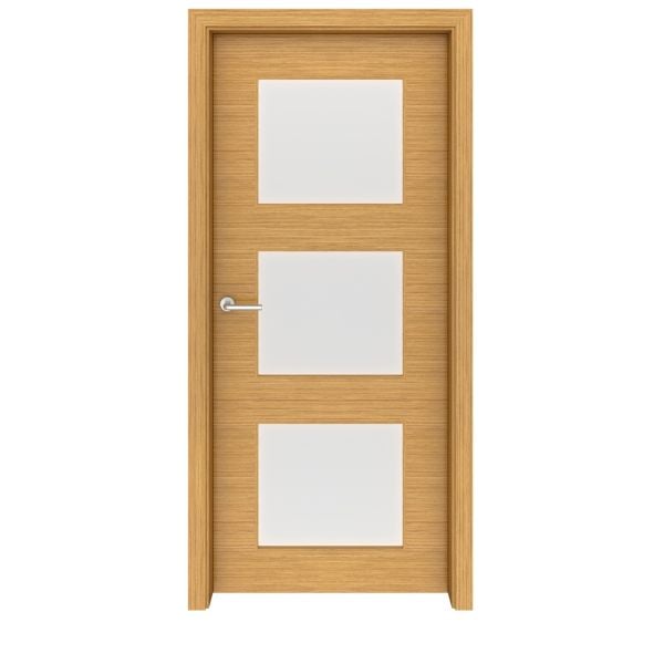 Teak Newport Glass Interior Door