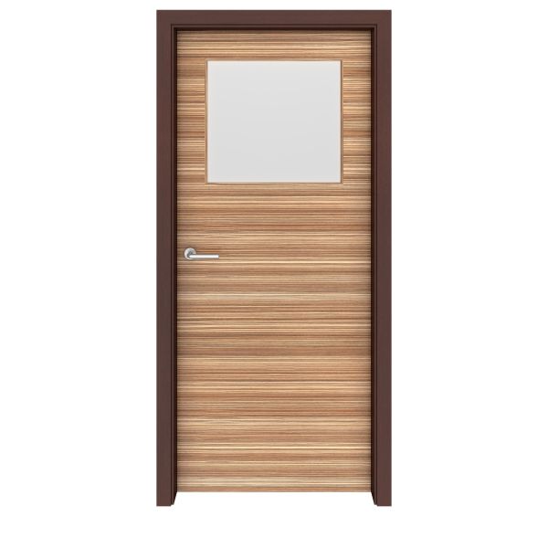 Zebrawood Seattle Glass Interior Door