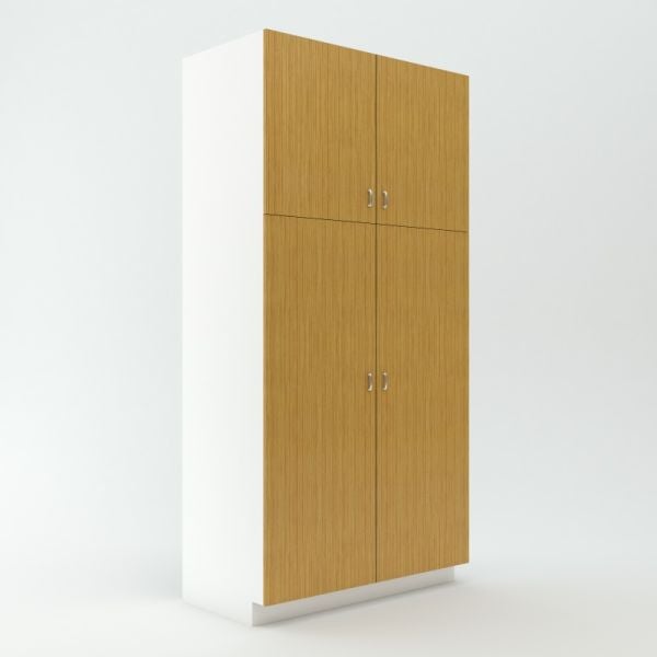 Tall Storage Cabinet 23 3/4 inch Deep 96 inch High 48 inch Wide For Four Doors