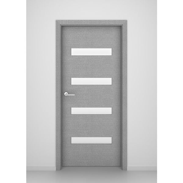 Grey Oak Aspen Glass Interior Door