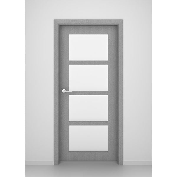 Grey Oak Denver Glass Interior Door