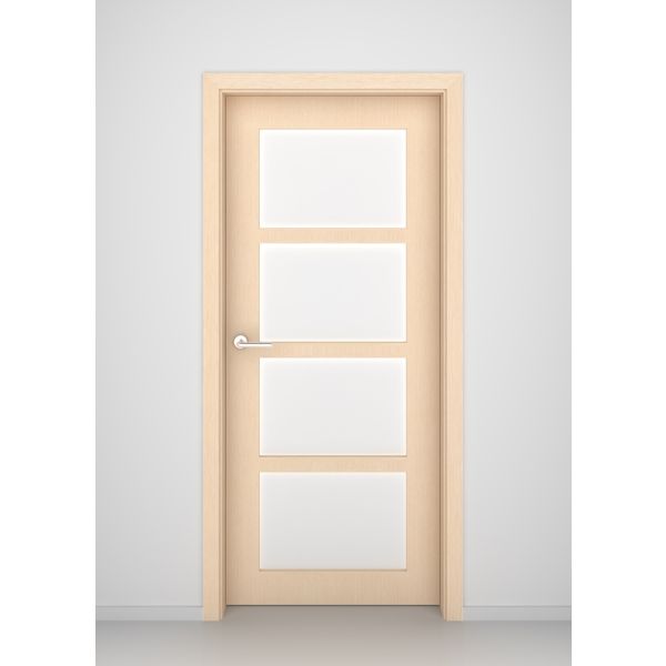 Bleached Oak Denver Glass Interior Door