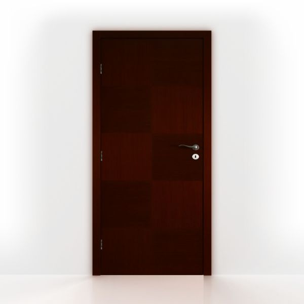 Wenge Checkers Contemporary Interior Door