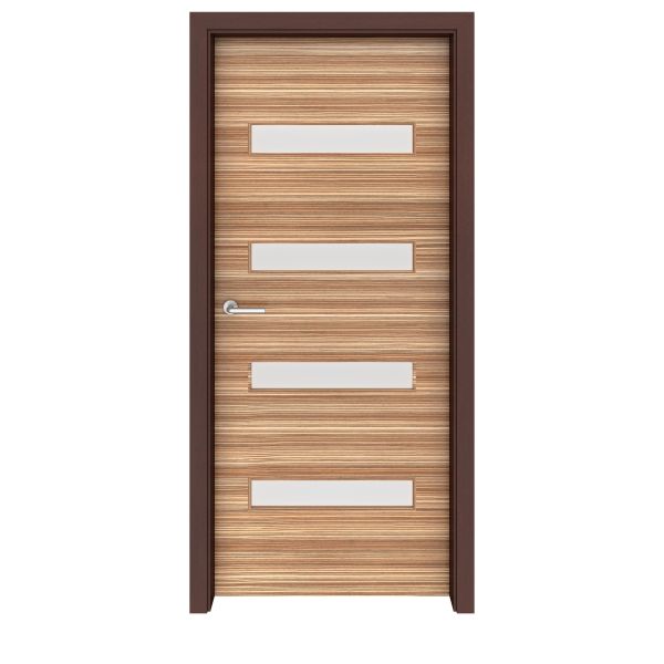 Zebrawood Aspen Glass Interior Door