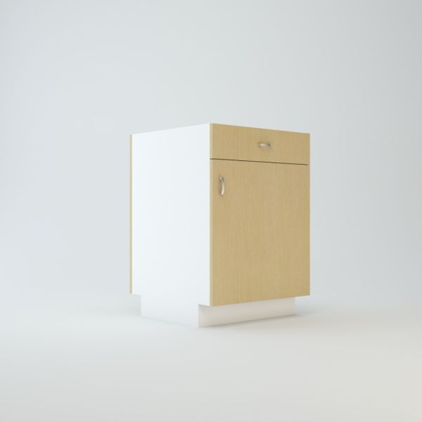 Base Peninsula Cabinet 24 inch For 1 Drawer & 2 Doors