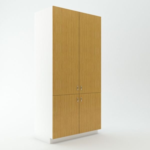 Tall Utility Cabinet 23 3/4 inch Deep 96 inch High 48 inch Wide For Four Doors