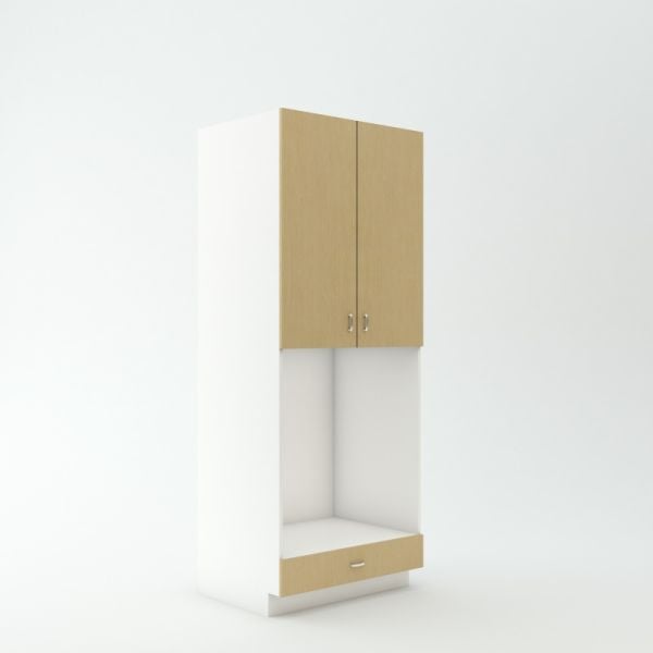 Tall Oven Cabinet 23 3/4 inch Deep 90 inch High 24 inch Wide For A Single Oven & One Drawer & One Door