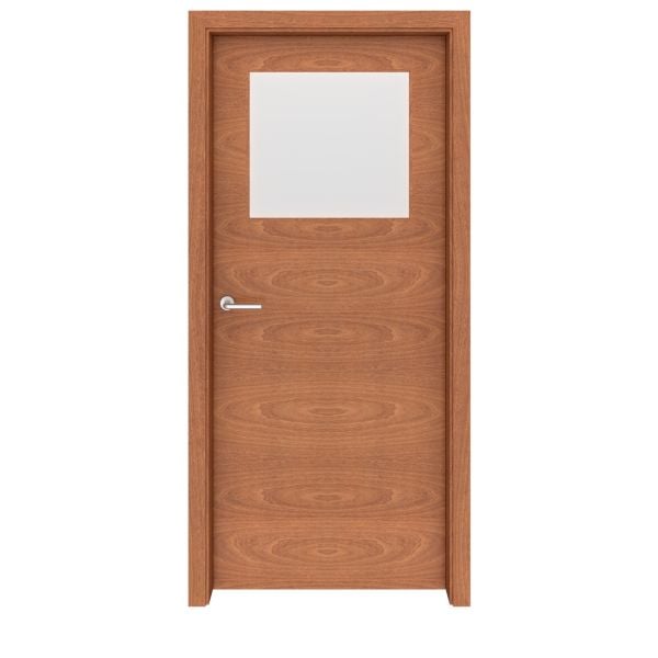 Mahogany Seattle Glass Interior Door