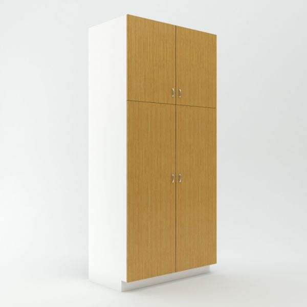 Tall Pantry Cabinet 23 3/4 inch Deep 96 inch High 45 inch Wide For Four Doors