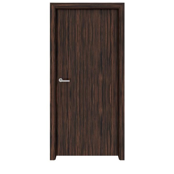 Ebony Macassar Flush Vertical Interior Door
