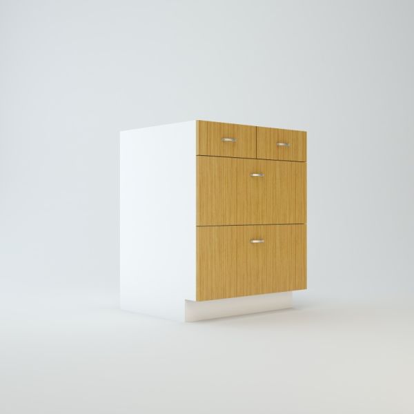 Base Cabinet 30 inch For 2 Drawers Side By Side And 3 Drawers Stacked Below
