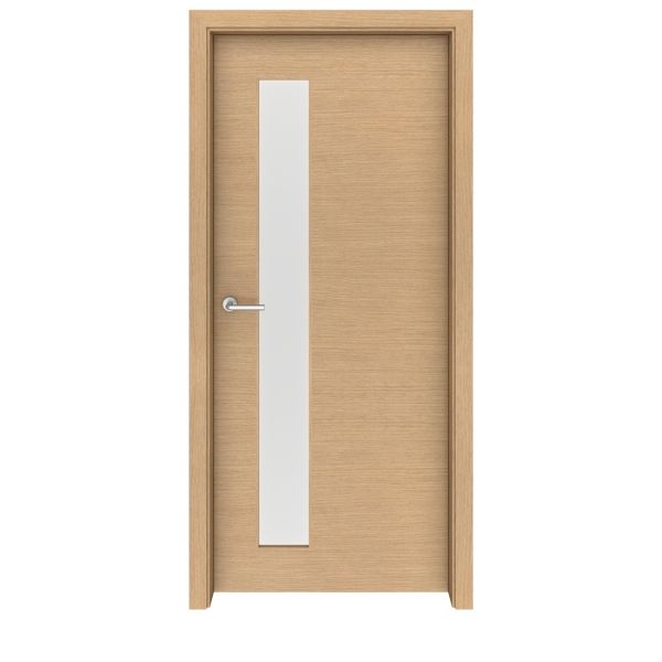 Light Oak Carmel Glass Interior Door