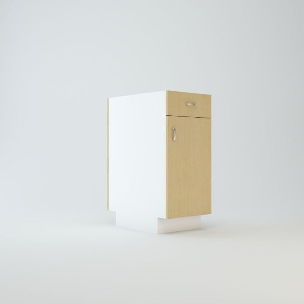 Base Peninsula Cabinet 15 inch For 1 Drawer & 2 Doors