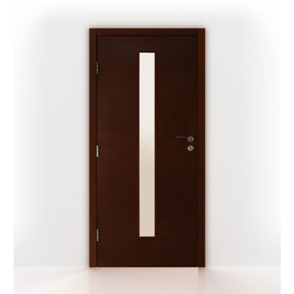 Wenge Glass Contemporary Interior Door