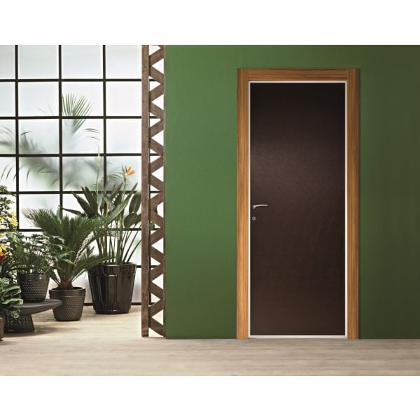 ONE 8 ft Aluminum Frame Leather Interior Door