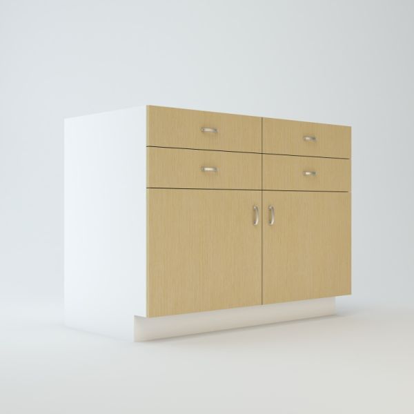 Base Cabinet 45 inch 4 Small Top Drawers