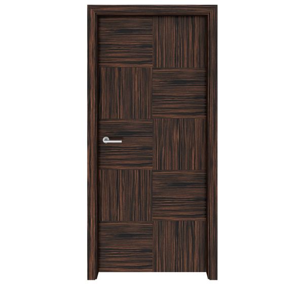 Ebony Macassar Checkers Interior Door